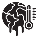 Global warming icon