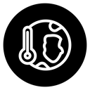 Global warming icon