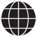 Globe Black Filled icon