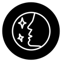 Glowing skin icon