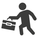 Going to work icon