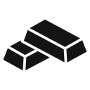 Gold bars (2) icon