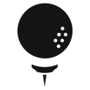 Golf ball 4 icon