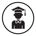 Graduated student icon