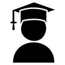 Graduated student icon