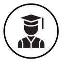 Graduated student icon