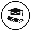 Graduation ceremony (2) Black Filled icon