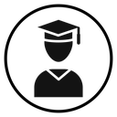 Graduation ceremony icon