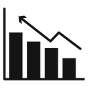 Graph chart icon