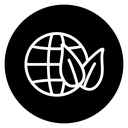 Green earth planet icon