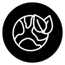 Green earth planet icon