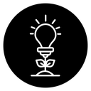 Green eco energy icon