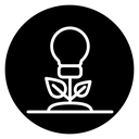 Green eco energy icon