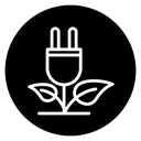 Green energy icon