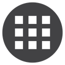 Grid 3x3 Black Filled icon