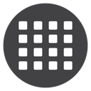 Grid 4x4 Black Filled icon