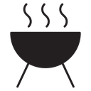 Grill Black Filled icon