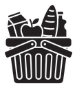 Grocery basket icon