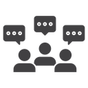 Group discussion icon