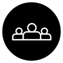 Group Of People Black Filled icon