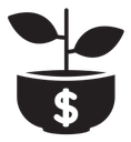 Growth business Vector icon