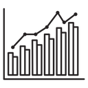 Growth chart icon