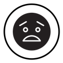 Guilty face emoji icon