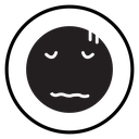 Guilty face emoji icon