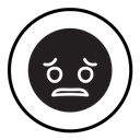 Guilty face emoji icon