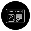 Gun license icon