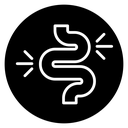 Gut constipation icon