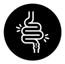 Gut constipation icon