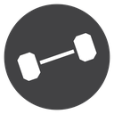 Gym Dumbbell Bar icon