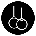 Gymnastic rings icon