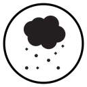 Hail Black Filled icon