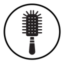 Hair comb icon