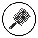 Hair comb icon