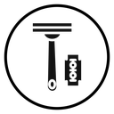 Hair removing razor icon