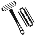 Hair removing razor icon