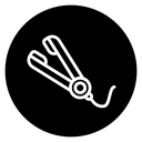 Hair straightener icon