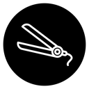Hair straightener icon