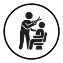 Hairdresser service icon