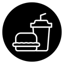 Hamburger soda icon