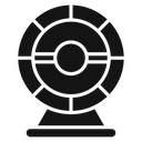 Hamster wheel Black Filled icon