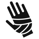 Hand accident icon