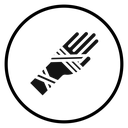 Hand accident icon