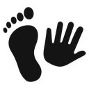 Hand and foot icon