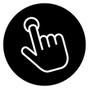 Hand click icon