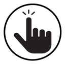 Hand click icon