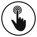 Hand clicking icon
